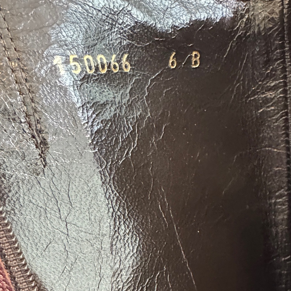 Gucci Brown GG-Embossed Over-the-Knee Leather Boots - Picture 9 of 9